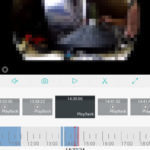 SDカードを使用すると常時撮影機能が働きます、タイムバーは薄い青ですが動作感知した時間帯は薄い赤になります。