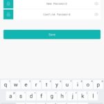 カメラパスワードの再設定画面