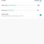 ビデオモードの各設定